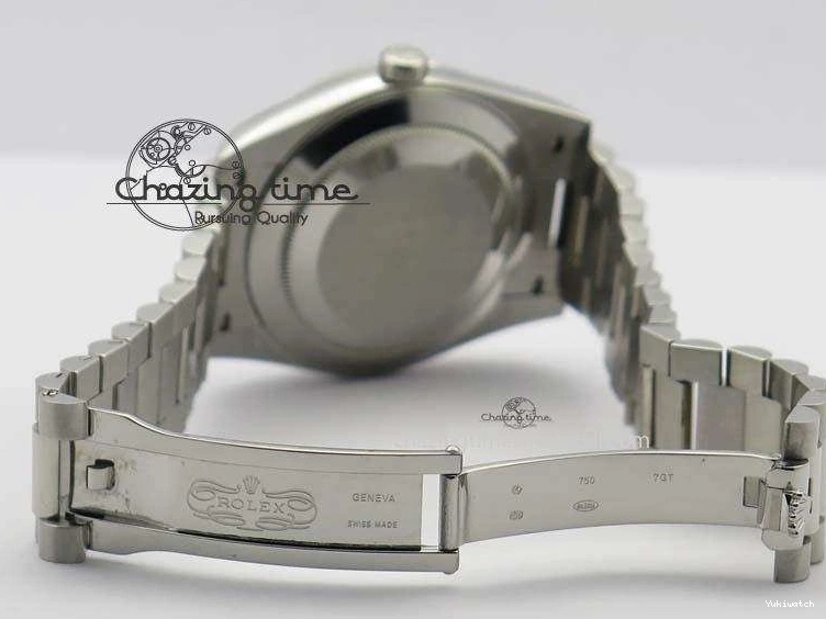 1:1 Bracelet Day-Date Dial Ice Noob Edition A3255 40mm SS on 228206 SS Textured Blue Best 0405